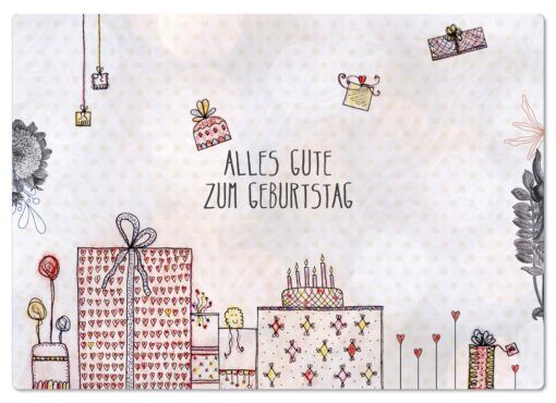 Postkarte „Alles Gute zum Geburtstag“